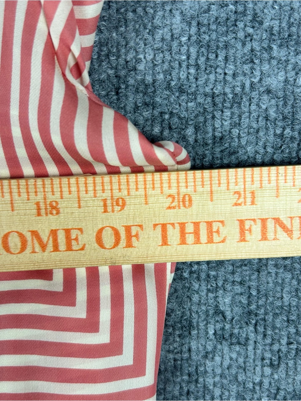 Josephine Chaus Coral Striped Silk Button-Down Shirt - Picture 11 of 11